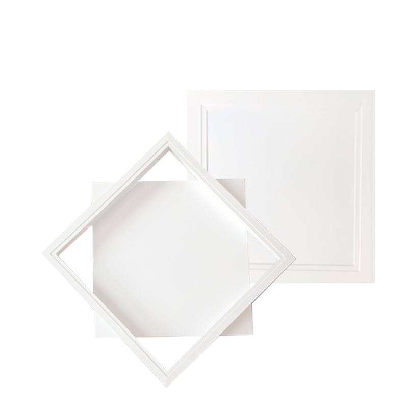 现货捡40厘米白板家用500x500mm边框盖板商场面板隐形吊顶检修口