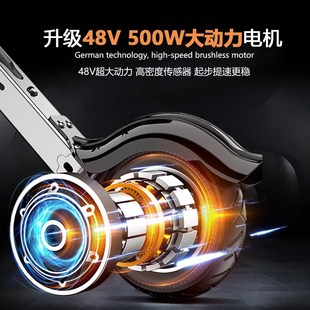 48v大动力折叠电动车便捷式电动代步车成人代步超轻便携代驾两轮