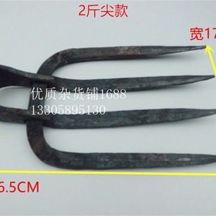 二齿四齿钉耙农用长柄锄头耙子菜园锄草开垦松土翻地园林园艺工具