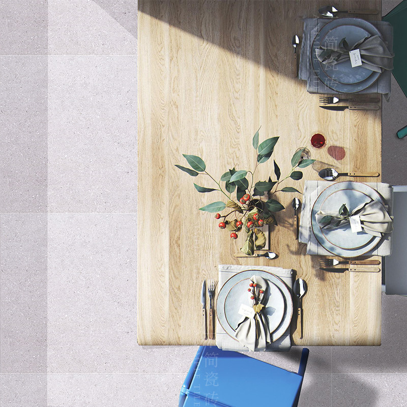 灰色小颗粒水磨石瓷砖 客厅餐厅连锁店大厅防滑地砖墙砖600*1200