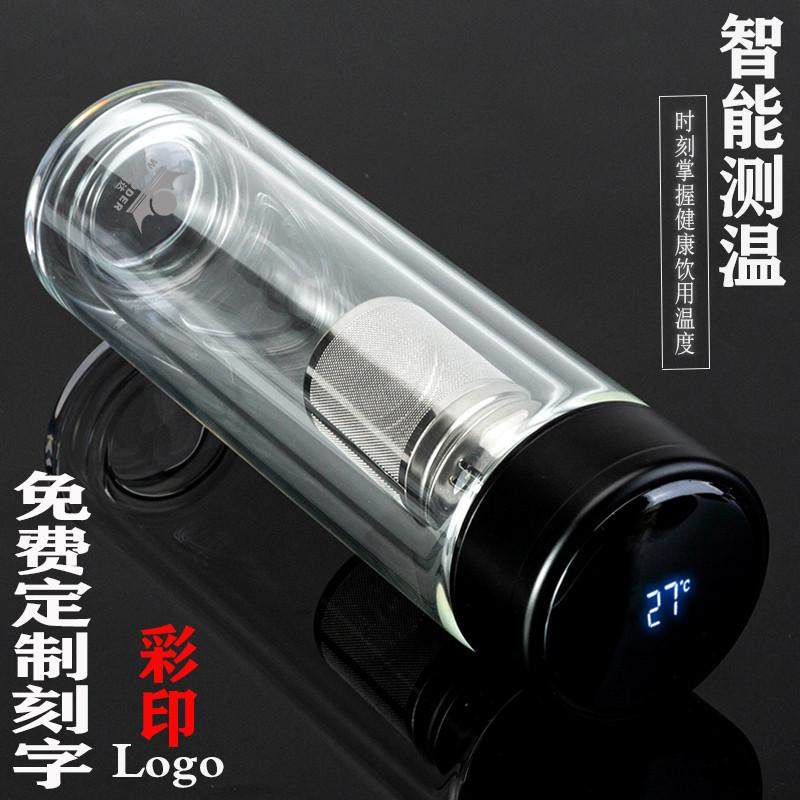 加厚子透明加长办公盖保温男女双层带茶杯水杯滤网玻璃杯刻字,餐饮具,玻璃杯,淘宝优惠券,粉丝福利购,淘宝优惠卷