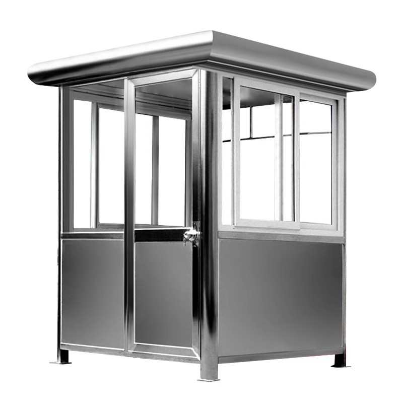 保门卫岗亭制作安亭收费成品不锈钢停车场户外小区岗亭移动值班室