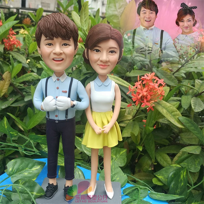 定制玩偶 真人 公仔 泥人小蜡像泥塑diy照片定做陶人像雕手工人偶