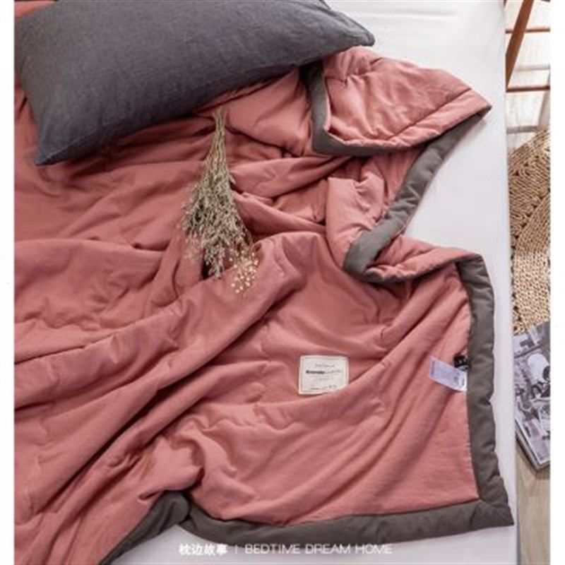 很舒服的水洗棉夏被可以机洗空调被薄被子夏凉被空调被春秋被