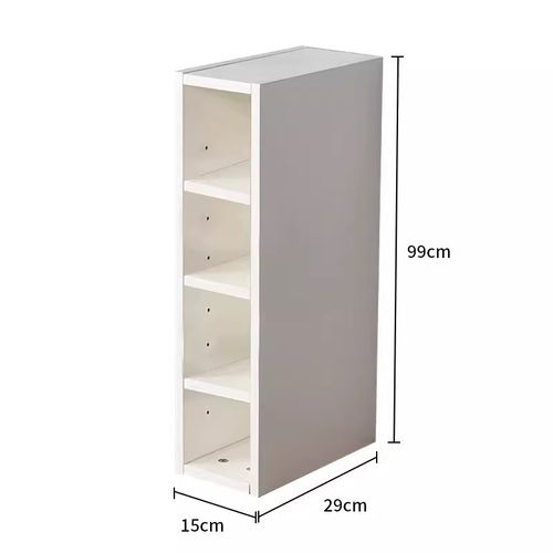 实木书架落地夹缝小书柜超窄床边缝隙墙角收纳柜沙发置物架子定制