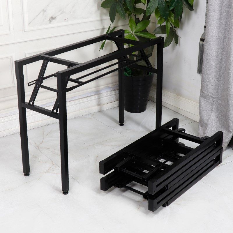 长方形脚架长条桌支架铁架子办公大桌折叠架培训脚架可收纳餐桌腿