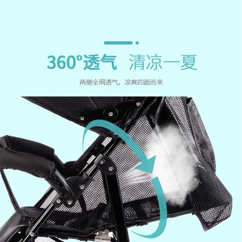 夏季简易婴儿推车超轻便可坐可躺宝宝伞车折叠儿童幼儿手推车网面