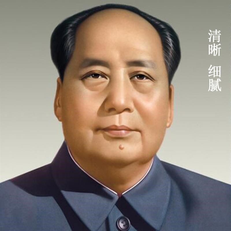 画 画像有框装玻璃标准像挂画 画办公室客厅玄关红实木框装饰字画