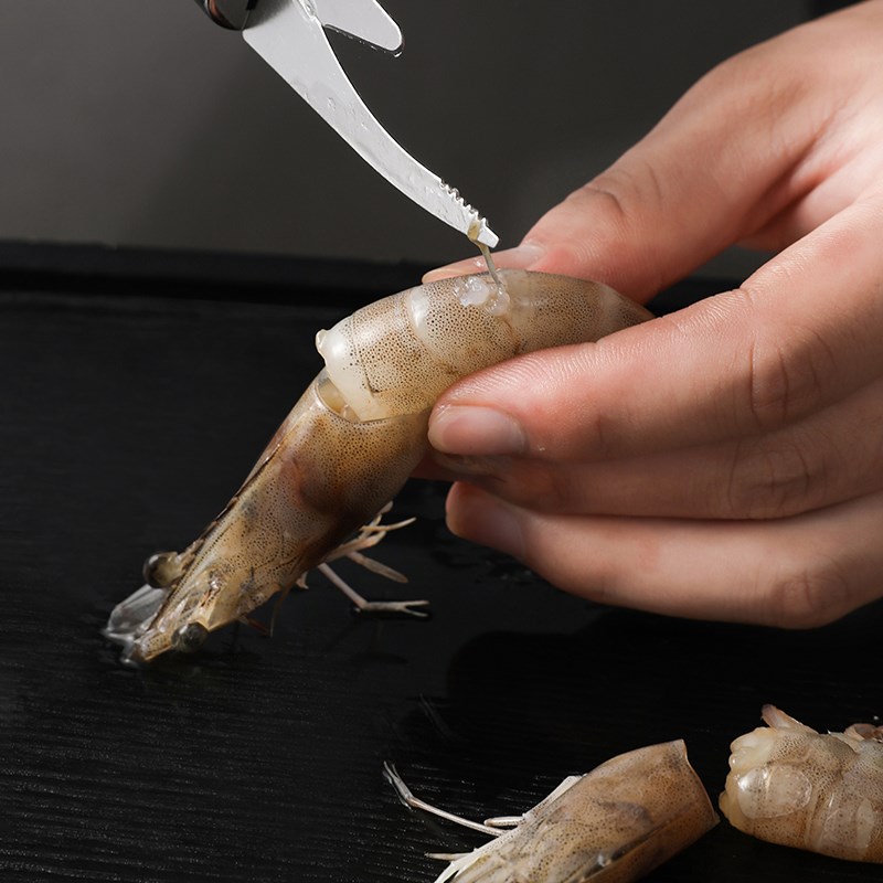 虾线刀多功能去虾线虾壳剥虾神器不锈钢开肠器剖鱼肚鸡鸭肠挑鱼肠