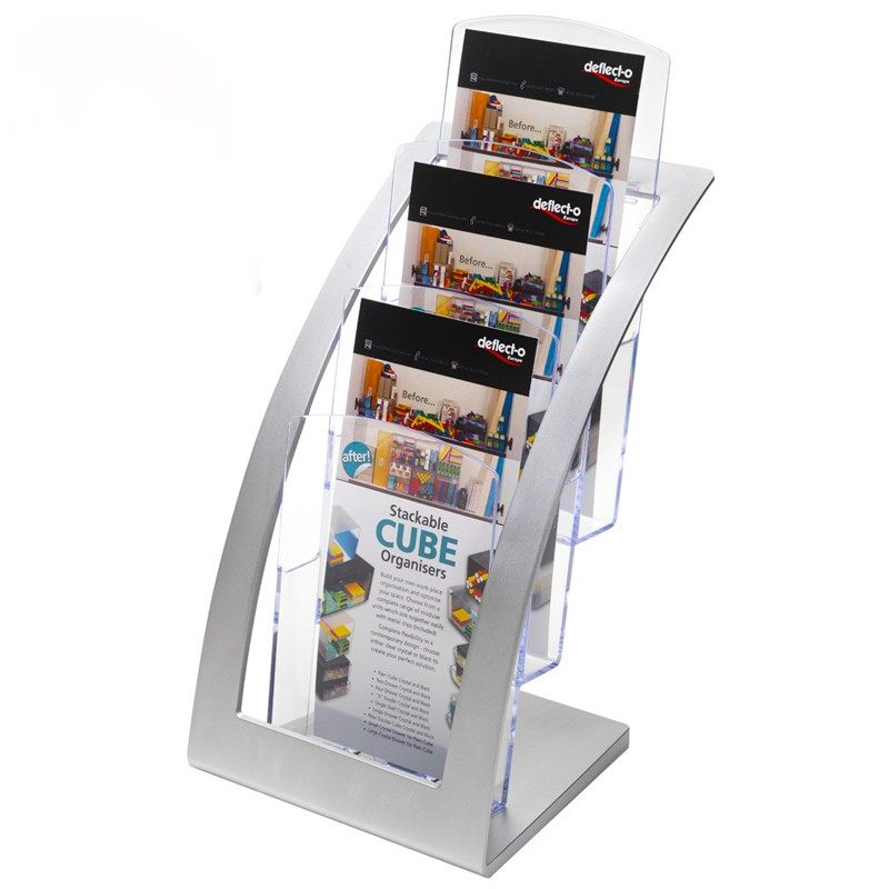 a6桌面展示架折页架资料架有机玻璃展示架彩页展示架宣传单册展架