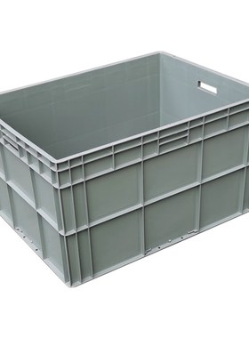大号物流箱塑料EU周转箱子长方形灰色汽配运输工业中转收纳框加厚
