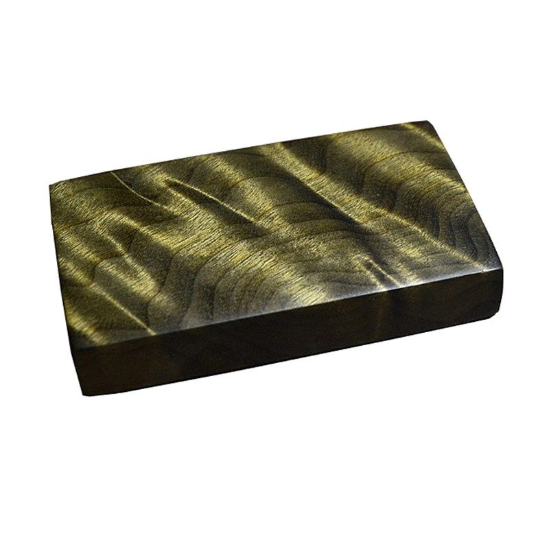 金丝楠阴沉木无事牌乌木原木手把件手把玩件手玩件文玩水波纹木牌