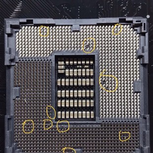 主板针脚维修,CPU底座针脚修复,换针补针针脚纠正!