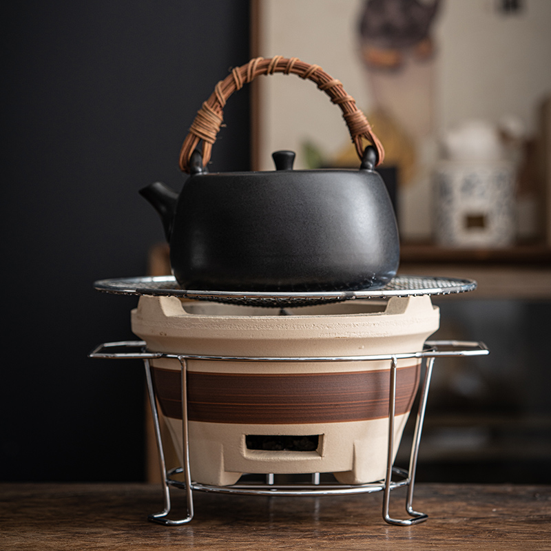 煮茶器茶具套装家用功夫茶具小茶壶室内炭火烧烤围炉煮茶壶炉子
