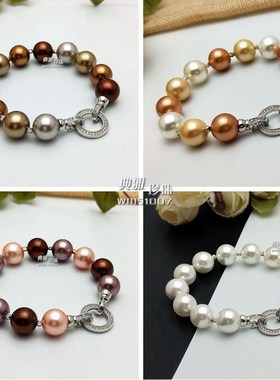 手链女韩版简约大气个性女花式百搭清新少女珍珠手环 流行饰品