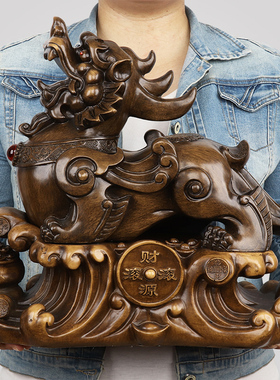 招财貔貅摆件聚宝盆元宝聚财皮丘办公室开张店铺开业工艺礼品摆设