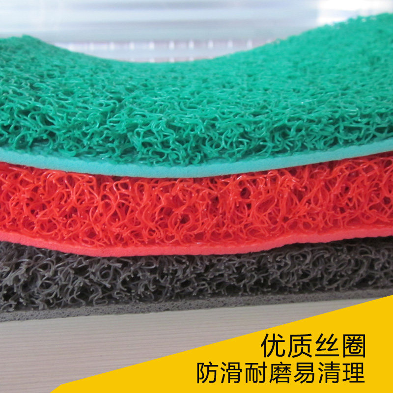 塑料地垫丝圈大门厅门前门垫迎宾红地毯进门防滑防U水楼梯加厚踏