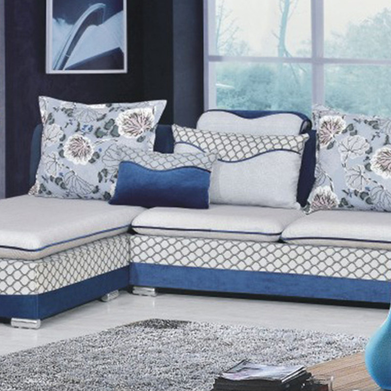 客厅现代简约大h小户型布艺沙发可拆洗时尚懒人喜欢转角布沙发组