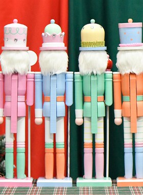 创意色胡桃夹子可爱木偶士兵摆件女孩装饰品圣诞节礼品