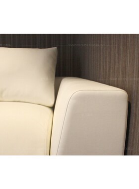 工厂来图定做别墅酒店经济型弧形整装办公简约白色皮艺沙发