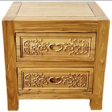 老榆木床头柜纯实木榫卯储物柜收纳斗柜角几边几抽屉矮柜花架底座