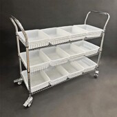 电商仓库深网拣货车分拣车配货车物料车间置物架周转车捡货手推车