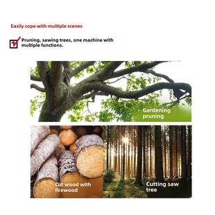 大有充电式电锯锂电大功率家用电炼锯户外无线砍树伐木锯电动4556