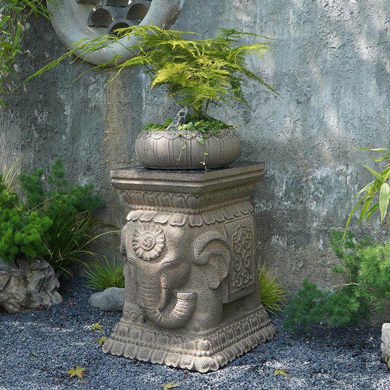汉韵堂庭院露台花园布置石墩阳台造景摆件园林院子户外大花盆底座,家居饰品,户外/庭院摆件,淘宝优惠券,粉丝福利购,淘宝优惠卷