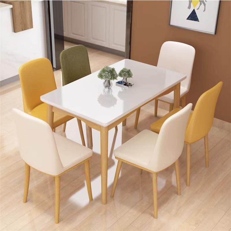 钢化玻璃餐桌小户型家用出租房长方形餐桌椅子现代简约吃饭桌子,住宅家具,玻璃餐桌,淘宝优惠券,粉丝福利购,淘宝优惠卷