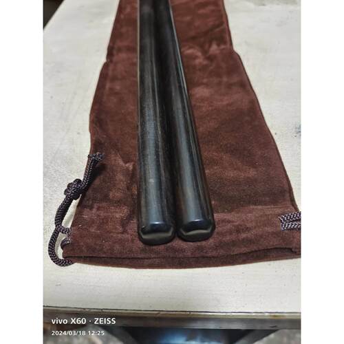 打鼓棒乌木腰鼓棒鼓锤花鼓棒排鼓棒乐器24 26 28CM醒狮鼓棍实木