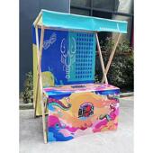 厂家直销网红户外移动可折叠集市夜市展台铁艺花架地摊促销 台摊位