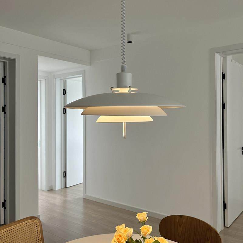 丹麦饭厅吊灯升降设计师餐饮伸缩别墅餐桌灯吧台茶桌飞碟灯具,家装灯饰光源,餐厅吊灯,淘宝优惠券,粉丝福利购,淘宝优惠卷