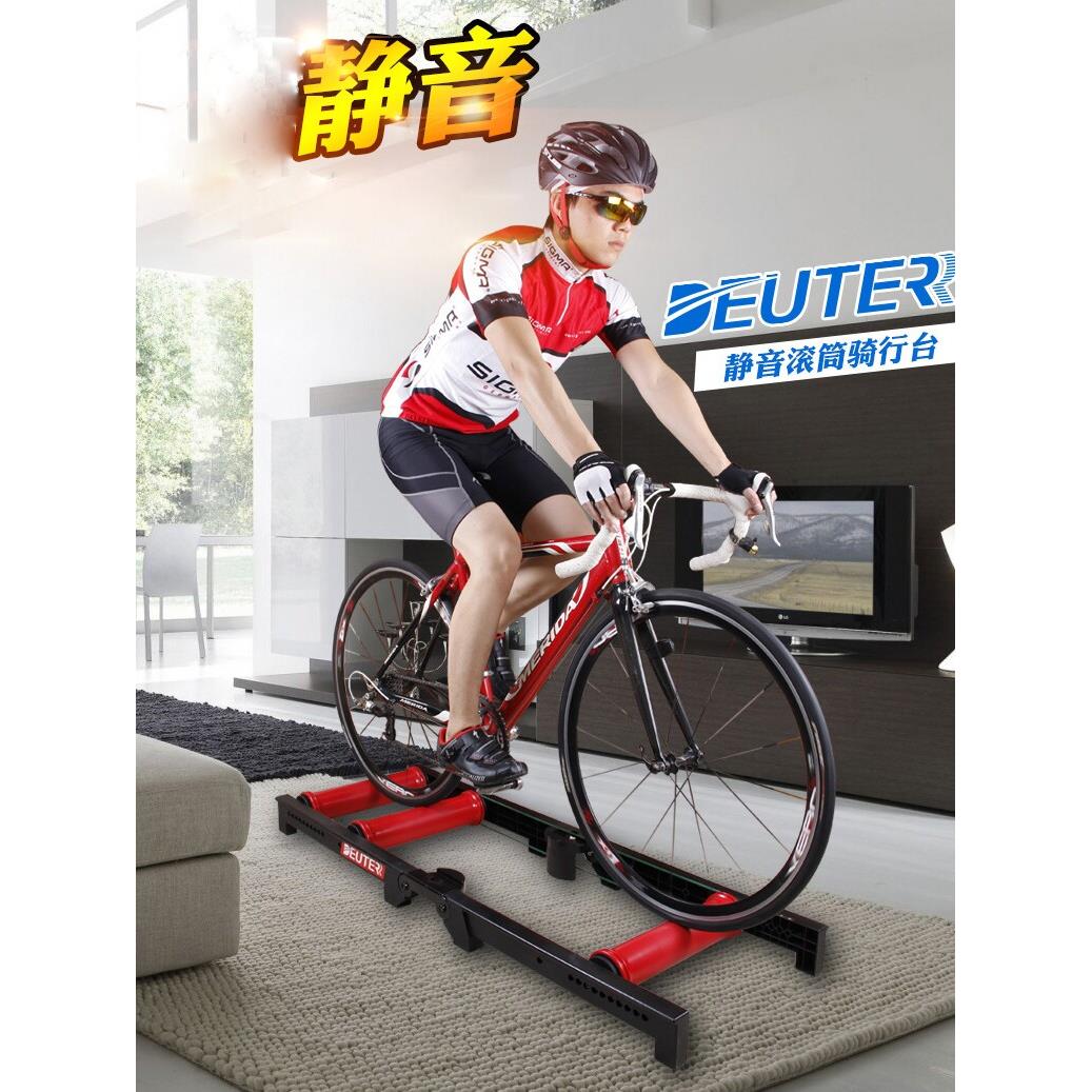 多特半折叠静音公路山地车室内滚轮自行车平台健身训练架停放架