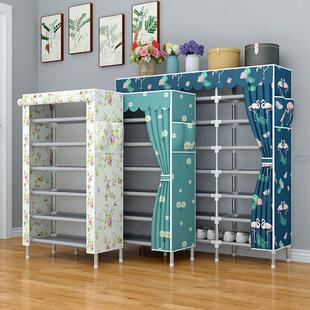 鞋架子家用门口简易钢管鞋柜防尘罩遮挡帘多层宿舍爆款2024新款