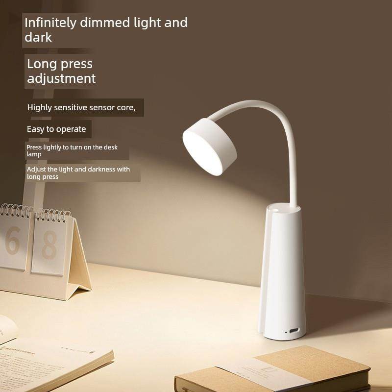 日本小台灯学习阅读宿舍灯卧室床头学生阅读灯可充电迷你手电筒夜