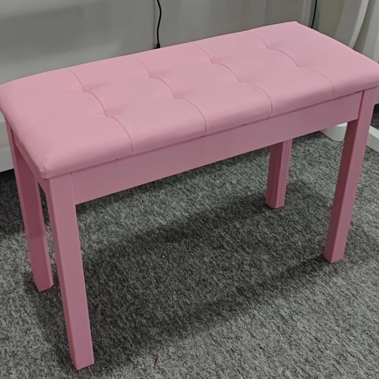 钢琴凳家用木质升降单人双人电子琴凳电钢琴带书箱古筝吉他乐器凳