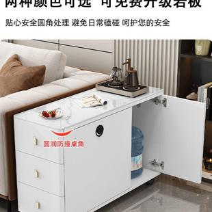 沙发边柜侧边柜岩板轻奢边几客厅家用角几简约现代茶几移动小桌子