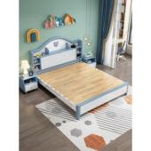 实木儿童床男孩1.5米小公寓储物床1.2女孩卧室单人公主床现代简单