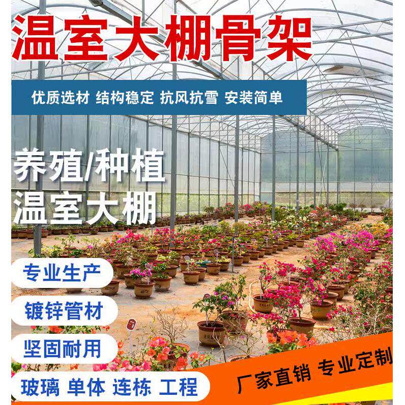 大棚钢管骨架养殖大棚生产农业温室大棚蔬菜种植小型保暖家用全套