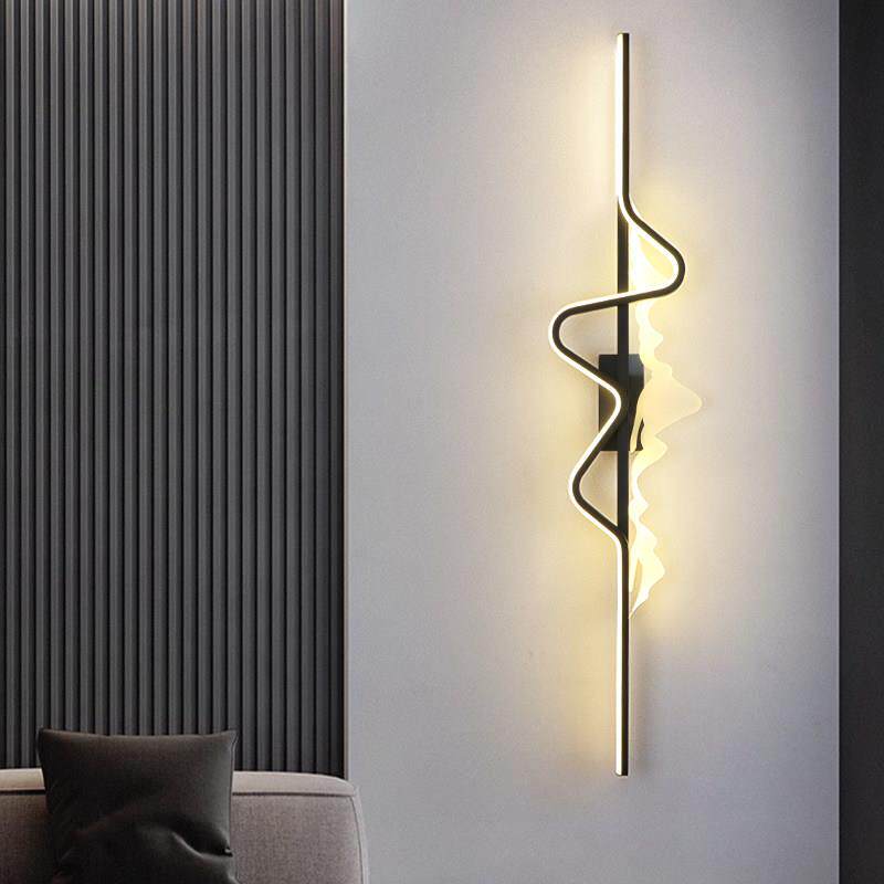 现代简约客厅沙发电视背景墙格栅壁灯卧室床头灯轻奢极简创意壁灯