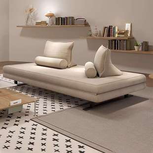 意式普拉多沙发现代客厅休闲写意空间可拆软体沙发床两用布艺沙发