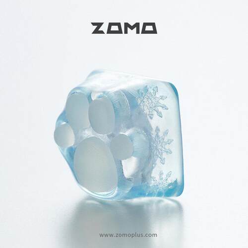 ZOMO原创3D打印树脂猫爪键帽可爱颜值透光客制化机械磁轴键盘单个