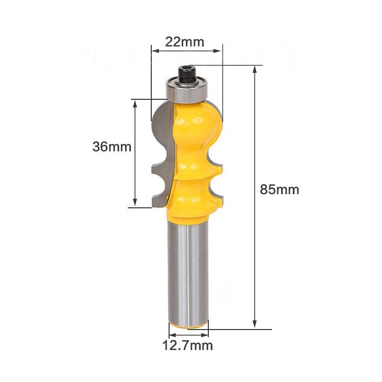 新品。1/2柄高档滴珠扶手刀线条刀木工铣L刀木工雕刻机铣刀木工刀