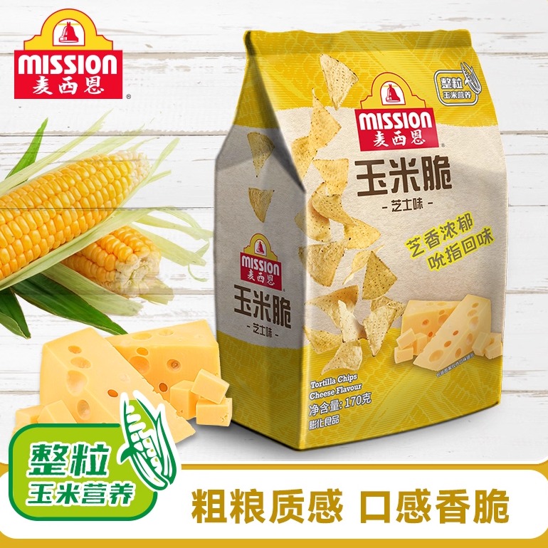 mission麦西恩玉米脆芝士味脆片