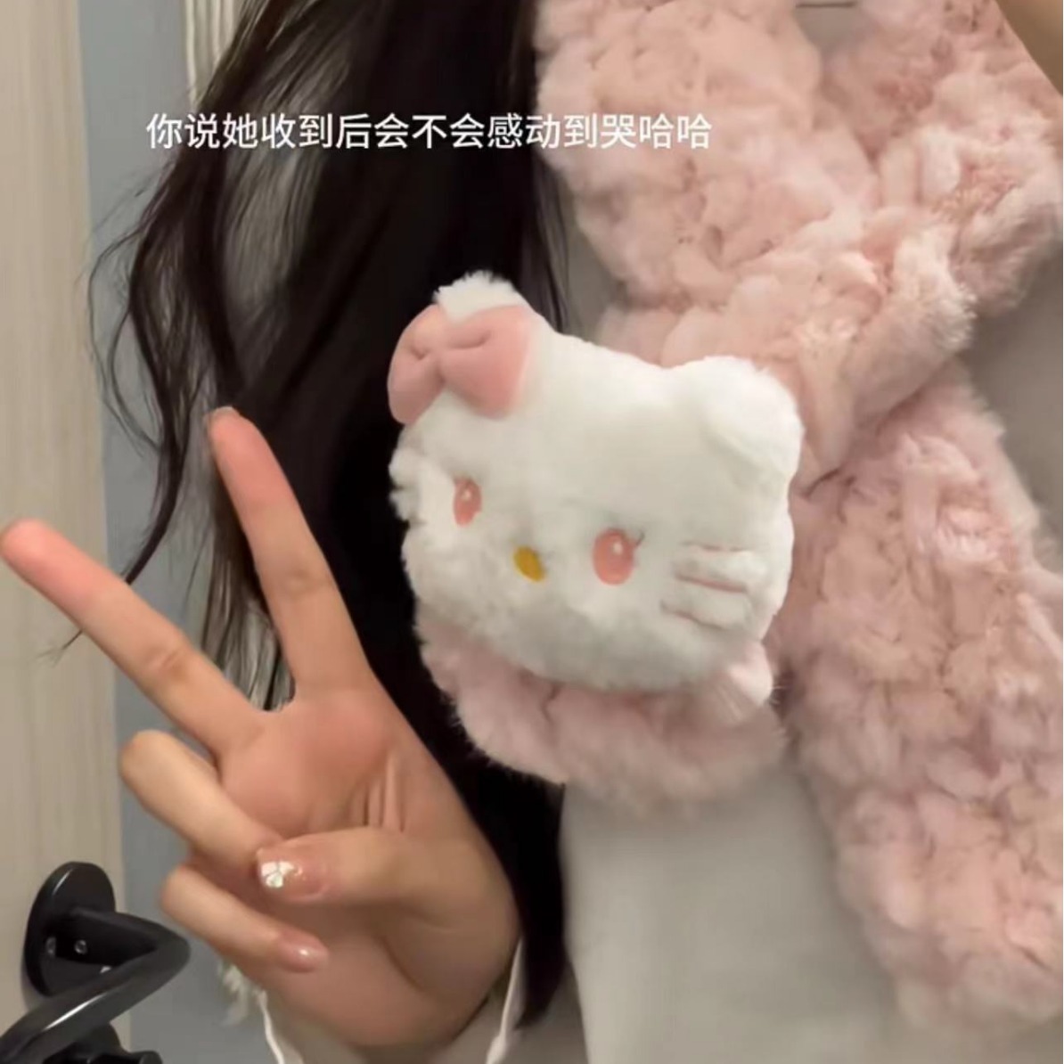 loopy小海狸自编织围巾手工diy材料包仿皮草毛绒保暖围脖送女朋友