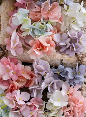 喜美绣球花头仿真花厂家假花绿植物婚庆装饰INS风MW07309