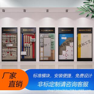 公司装饰展厅陈列柜装修工艺系统展柜多功能可移动展示架工程