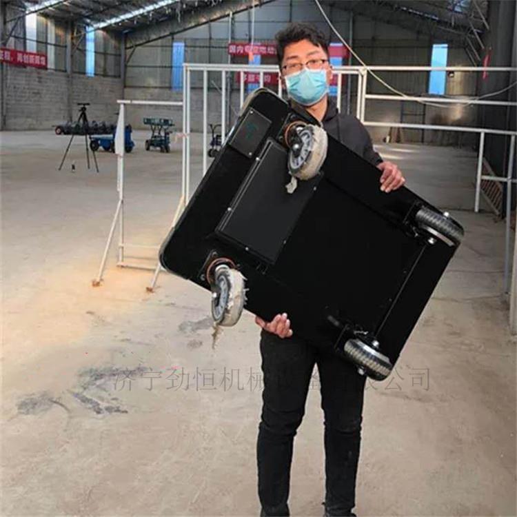 电动拉货平板搬运车物流运输推货车可折叠四轮静音便携小推车