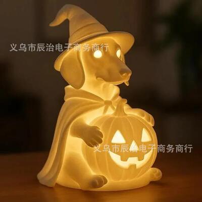 跨境新款Dachshund Ghost Lamp腊肠犬小夜灯装饰品摆件幽灵灯光