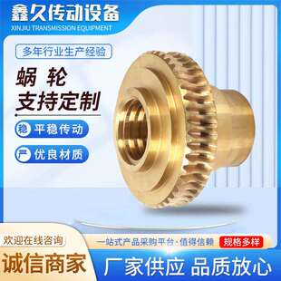 蜗轮蜗杆加工45钢渗氮淬火双导程涡轮涡杆同步轮加工升降机涡轮